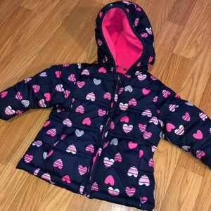 Winter baby girl insulated coat